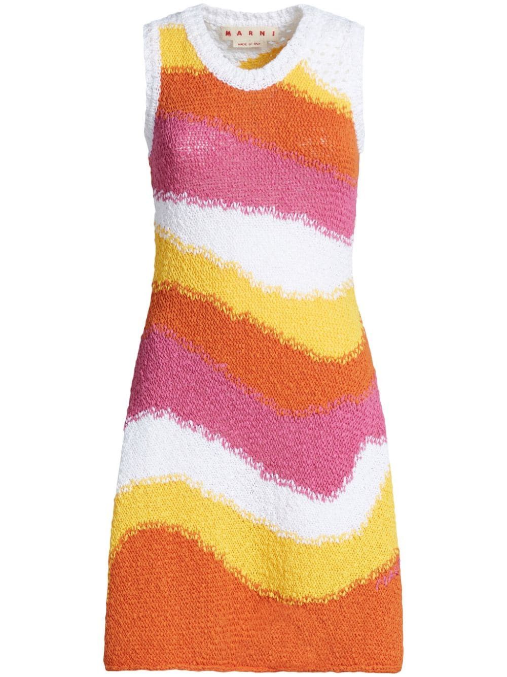 image of Marni O1W1Db10524 Knited Sleeveless Dress In Multicolor, Women's (Size 2XL)