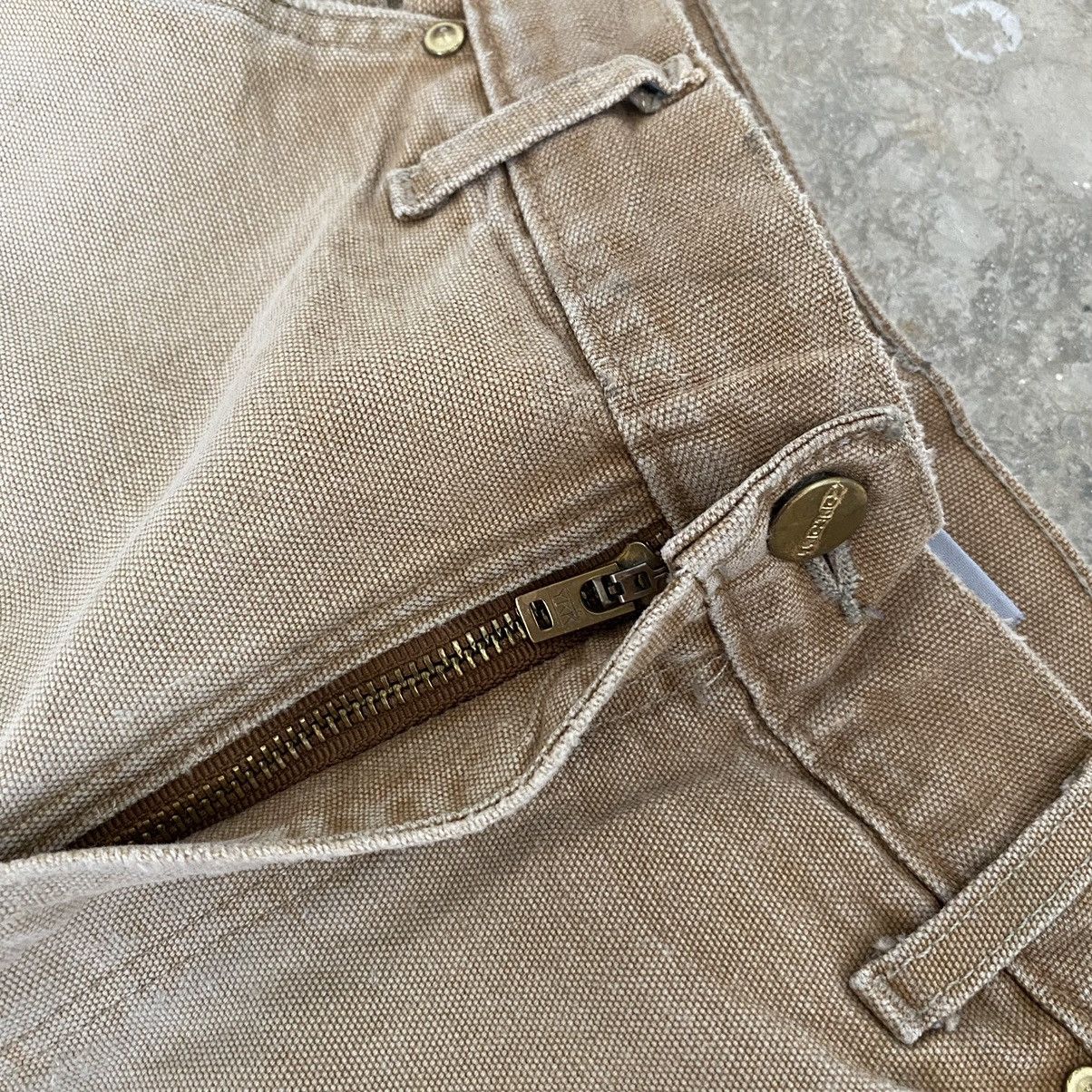 Carhartt Vintage Carhartt Double Knee Faded Tan Carpenter Pants Size US 29 - 11 Thumbnail