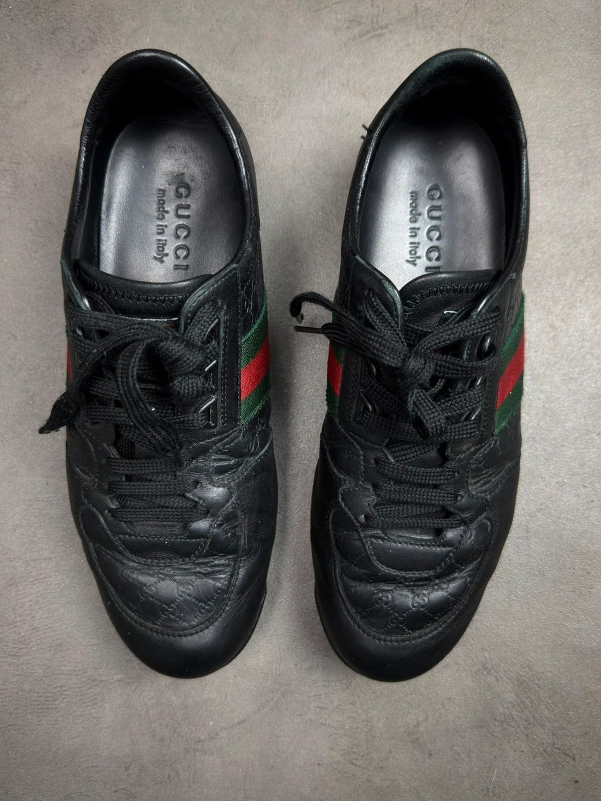 Gucci Gucci low leather sneakers monogram vintage Size US 9 / EU 42 - 3 Thumbnail