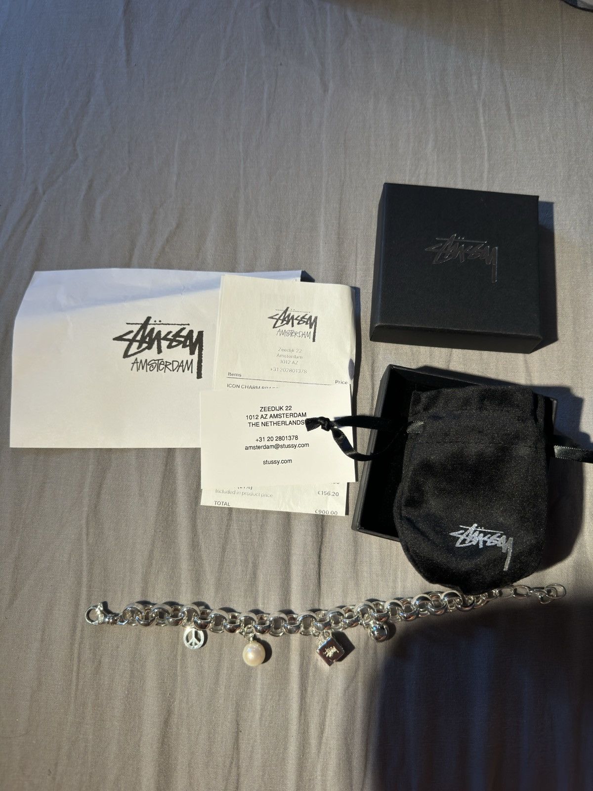 Stussy Icon Charm Bracelet Sterling Silver