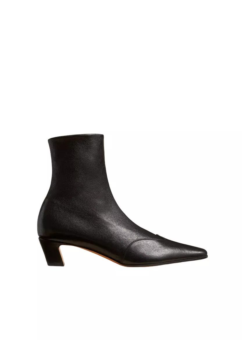 KHAITE Nevada Stretch Black Nappa Lthr 40mm Boots