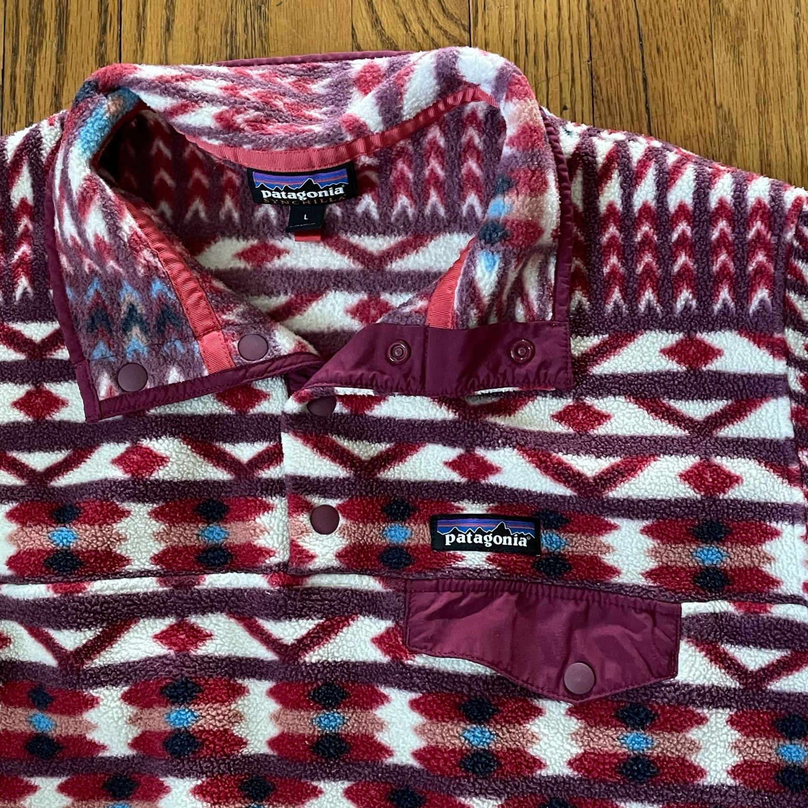 Patagonia Patagonia Synchilla Snap T Sweatshirt Kuta Klash Print L Grailed