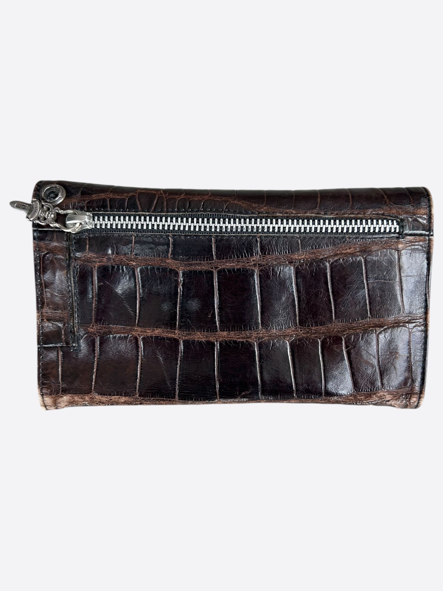Chrome Hearts Chrome Hearts Brown Crocodile Wallet Size ONE SIZE - 2 Thumbnail
