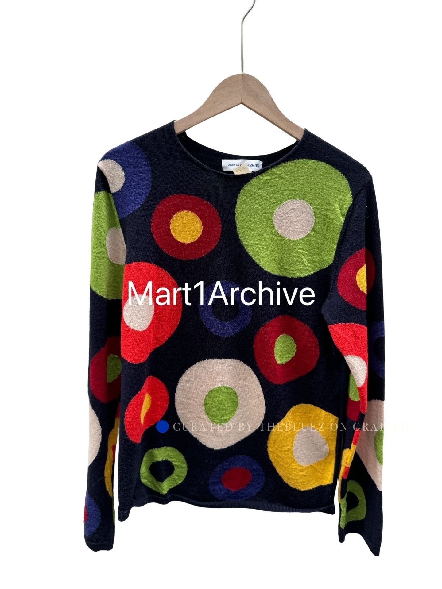Comme des Garcons Multi Color Circle Pattern Long Sleeve Shirt Size US S / EU 44-46 / 1 - 1 Thumbnail