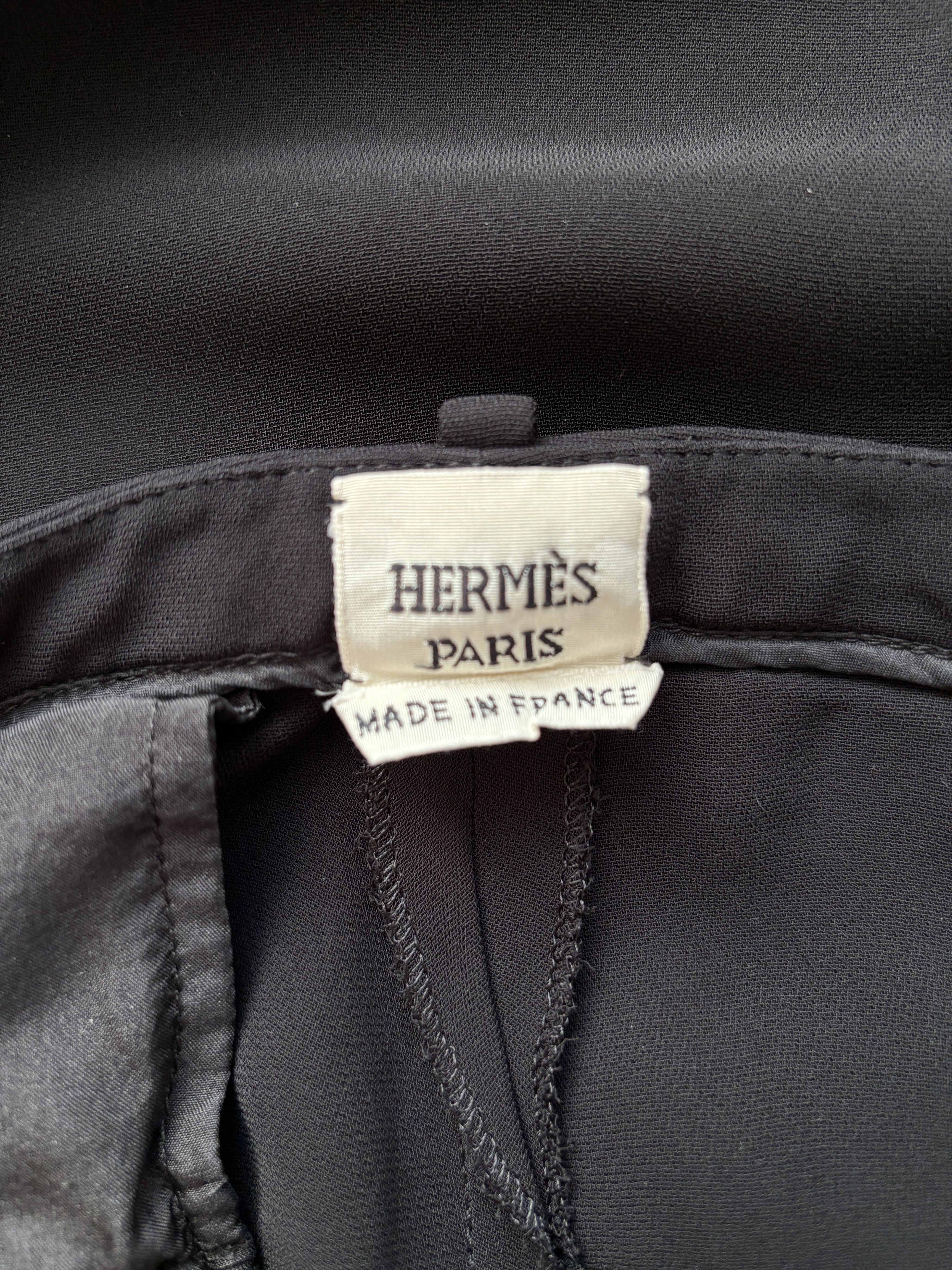 Hermes ⚡️QUICK SALE⚡️Hermes by Margiela Black Pants Trousers Size 30" / US 8 / IT 44 - 3 Thumbnail