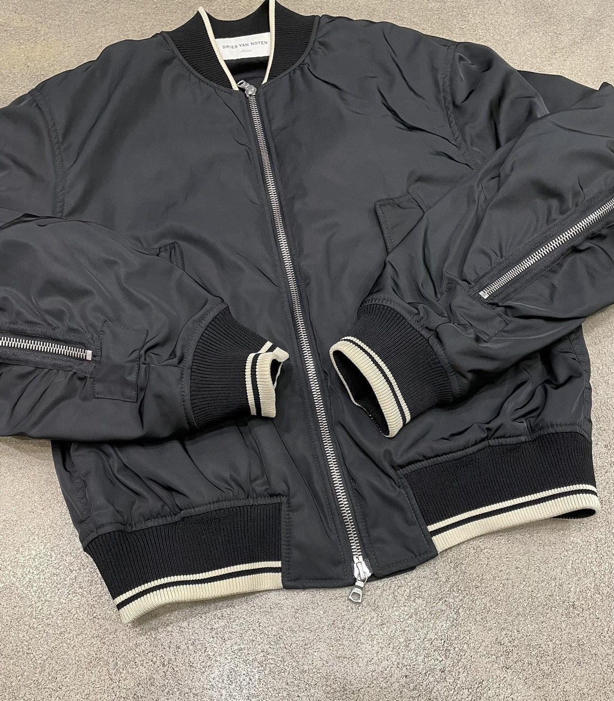 Dries van Noten Back Zip Bomber Jacket