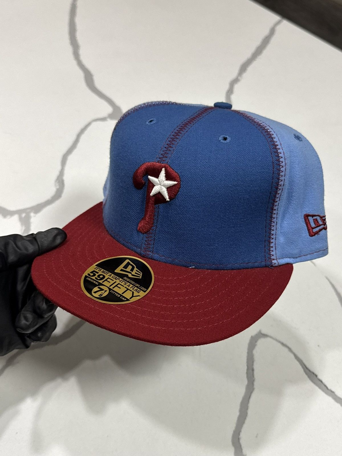 New Era Vintage Philadelphia Phillies Pin Wheel Fitted Baseball Cap Size ONE SIZE - 3 Thumbnail