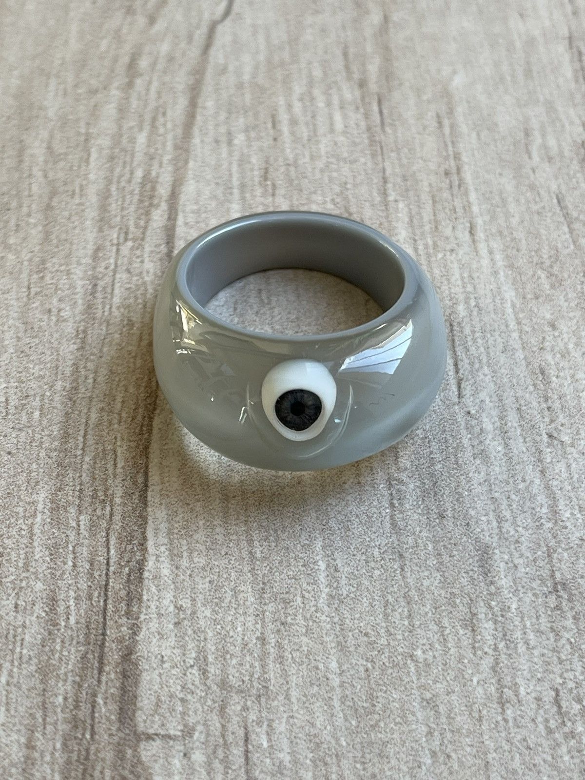 Japanese Brand Ura-harajuku Y2K Eyeball Acrylic Clear Ring Size ONE SIZE - 1 Thumbnail