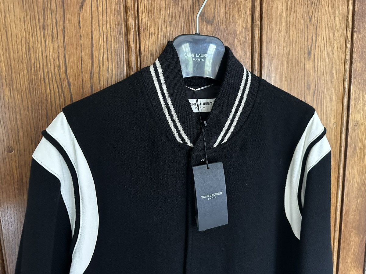 Saint Laurent Paris SS15 Saint Laurent classic black white teddy jacket 52 BNWT Size US L / EU 52-54 / 3 - 14 Thumbnail