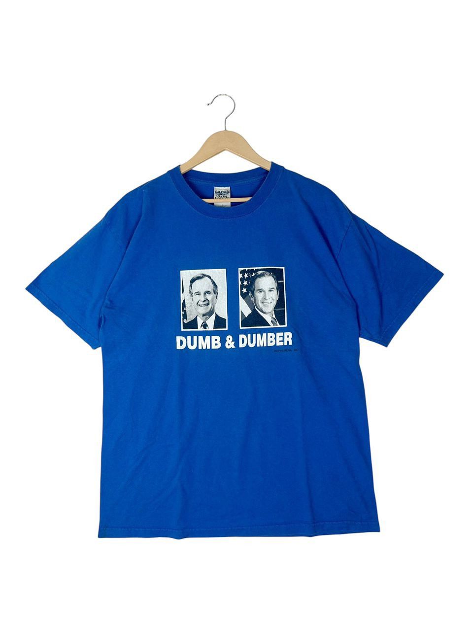 Vintage Vintage Y2K Political Tee "Dumb & Dumber"Bush George W. Bush Size US L / EU 52-54 / 3 - 1 Thumbnail