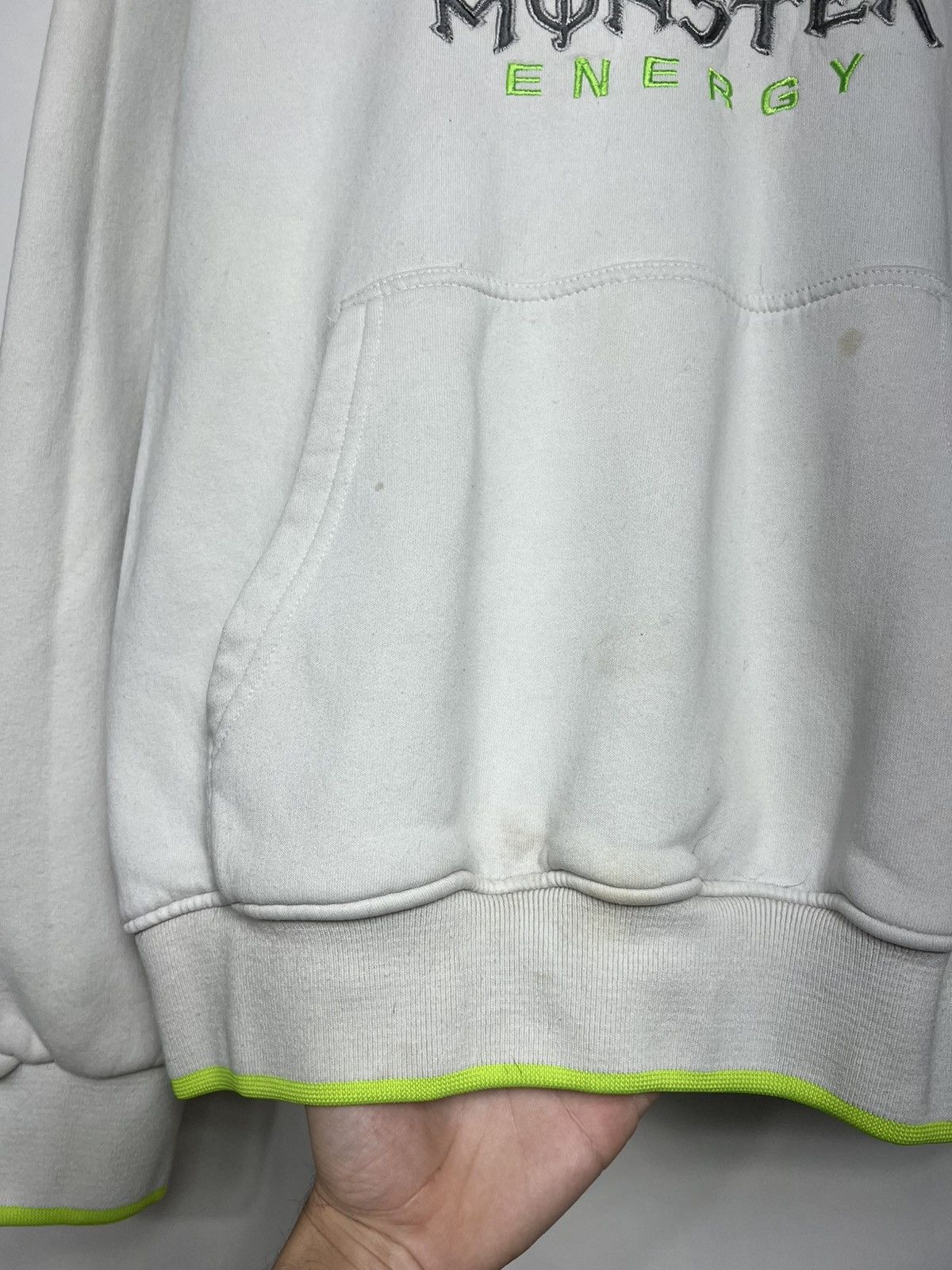 DC Vintage DC Monster Energy Embroidered Logo Distressed Hoodie Size US L / EU 52-54 / 3 - 5 Thumbnail