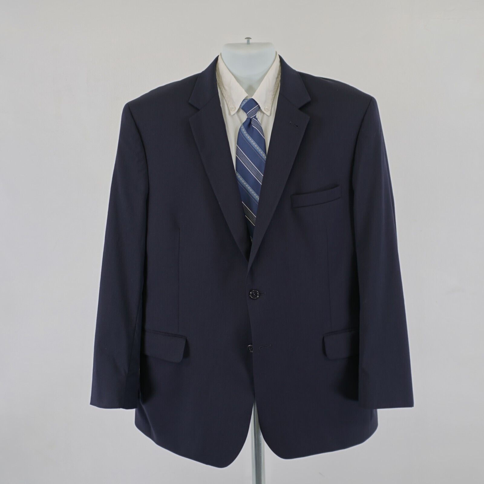 Jos. A. Bank Jos A Bank Signature Collection Blue Wool Suit Jacket 46L Ta Size 46L - 3 Thumbnail