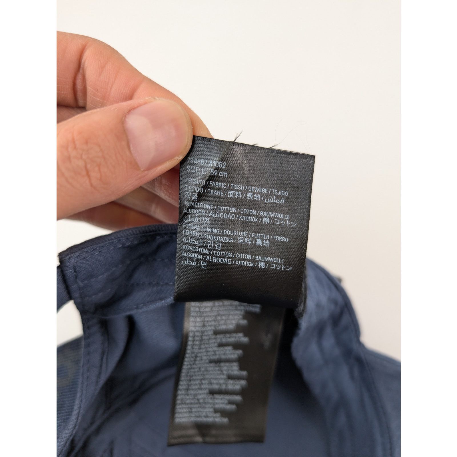Balenciaga o1rshd1 Q:2 / Size: L / 3B Stencil Baseball Cap / Hat Blue Size ONE SIZE - 10 Thumbnail