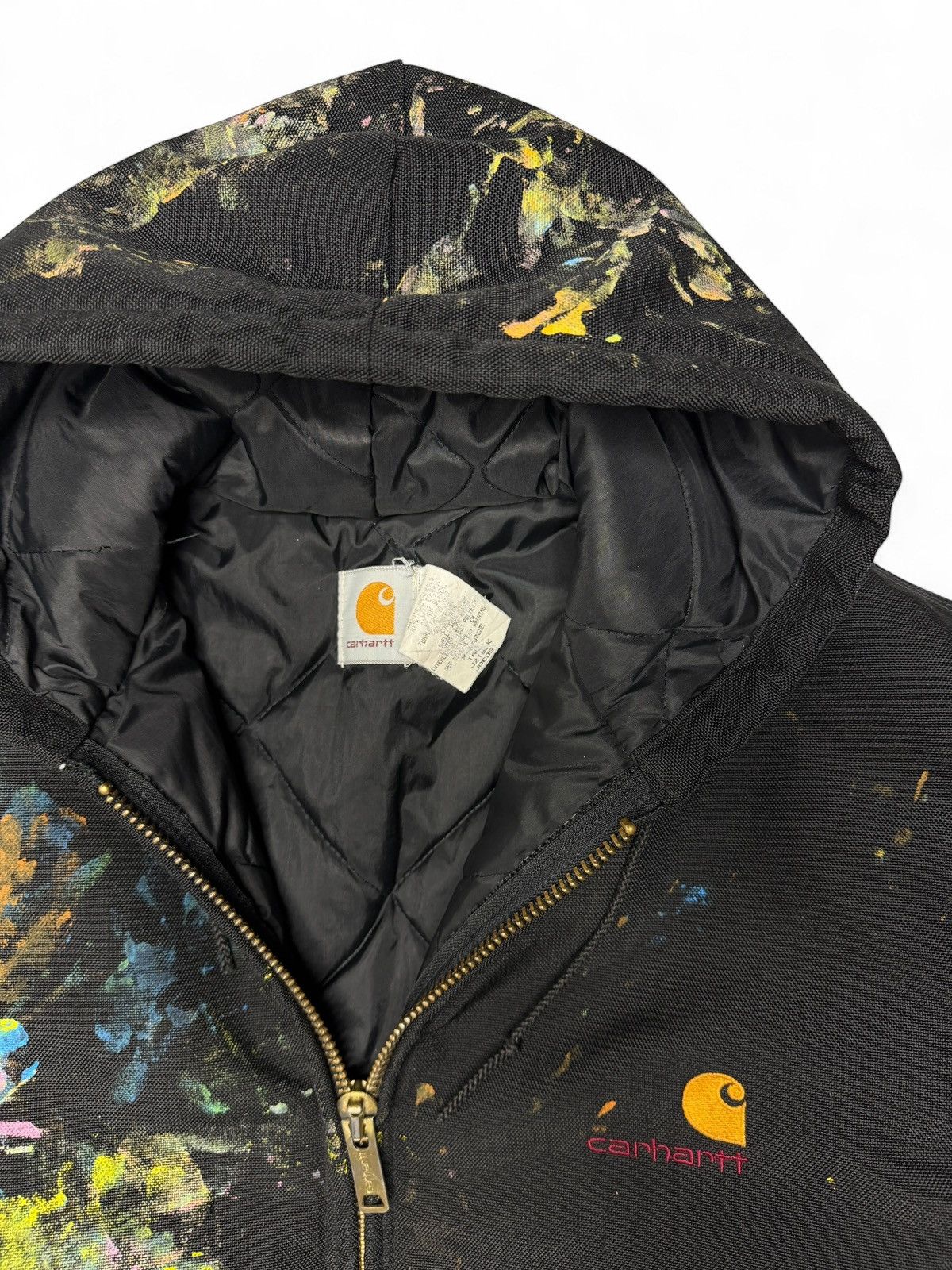 Carhartt Vintage Black JQC05 Carhartt Paint Splatter Jacket Size US XL / EU 56 / 4 - 3 Thumbnail