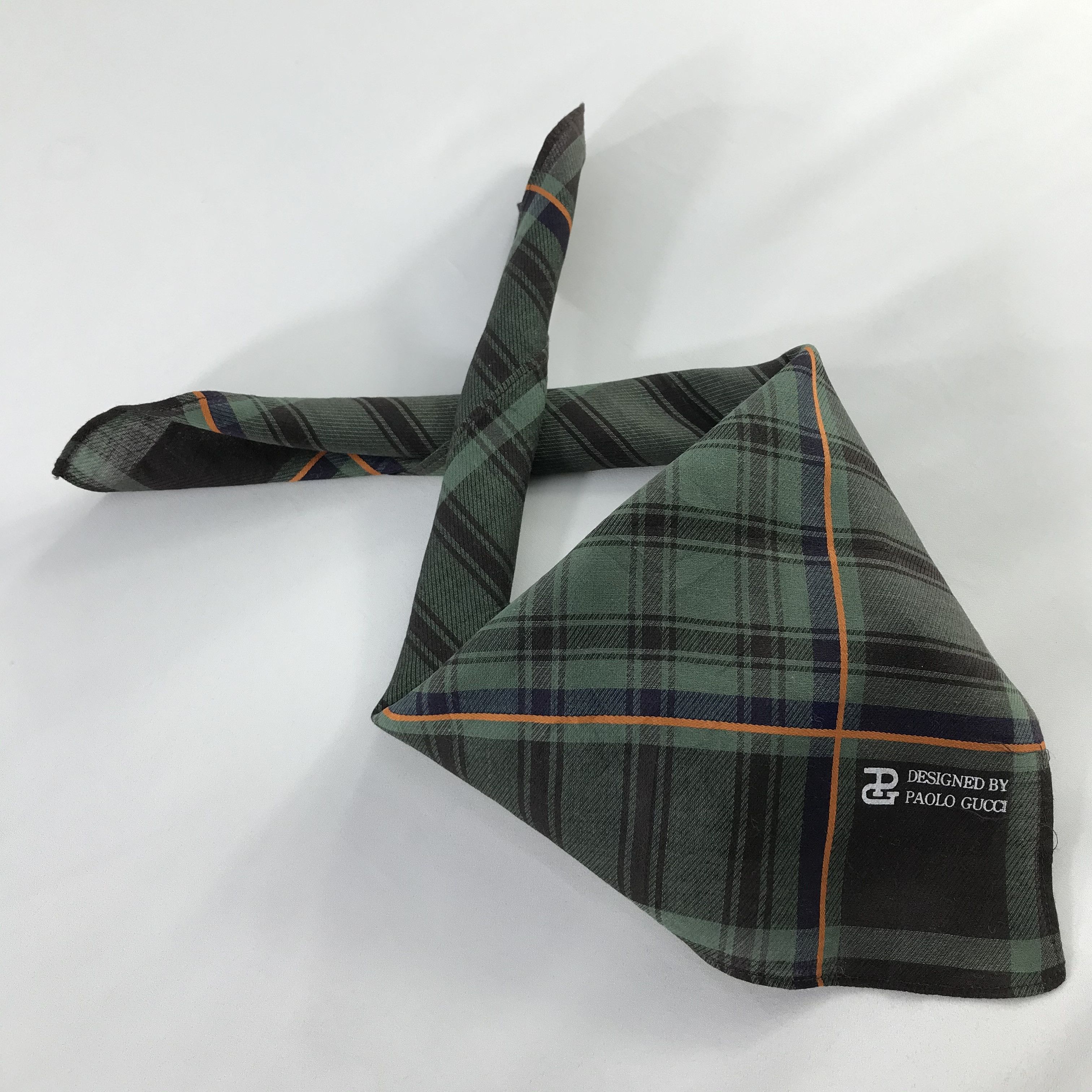 Paolo Gucci × Vintage Paolo Gucci Bandana / Handkerchief / Neckerchief - S767 Size ONE SIZE - 4 Thumbnail