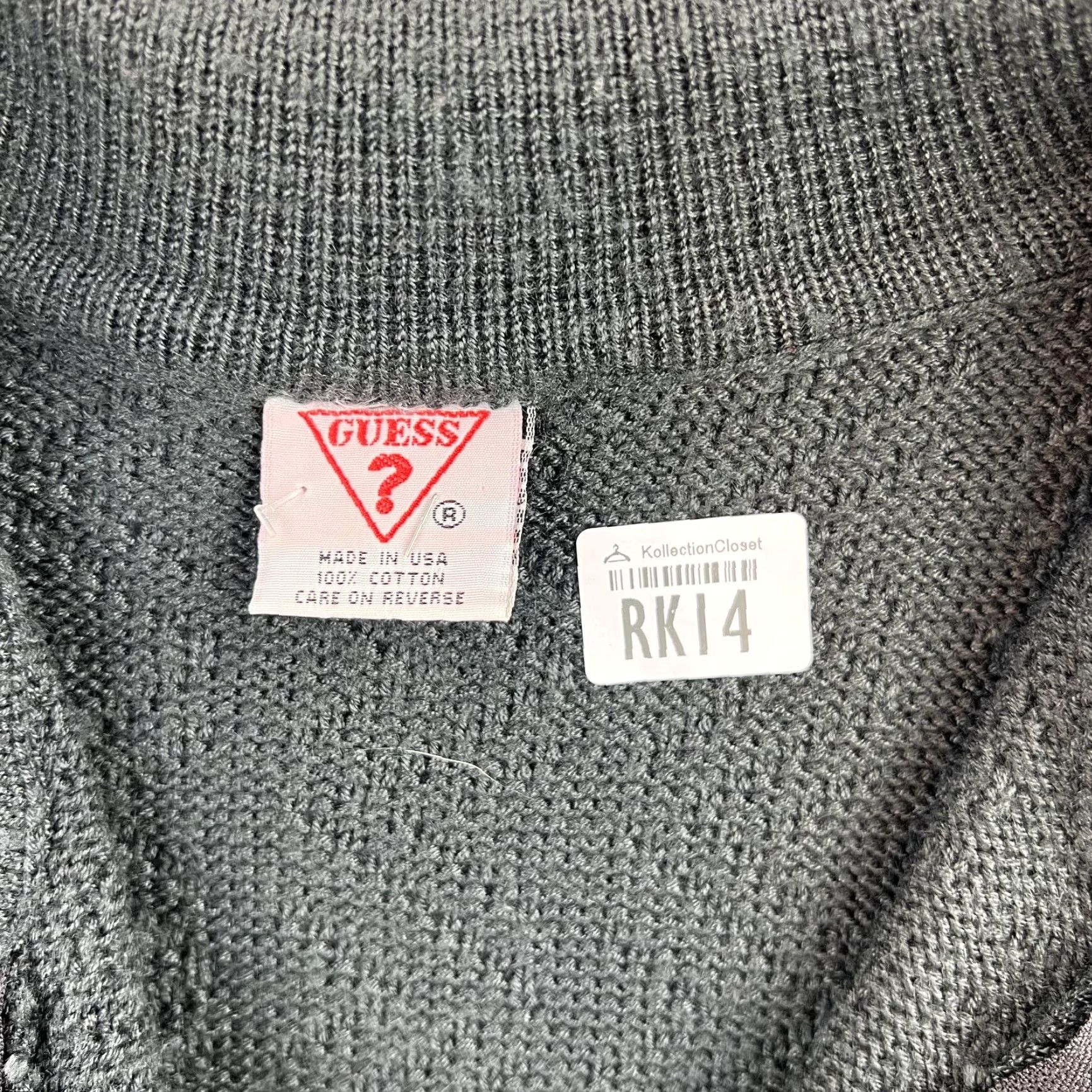 Guess VINTAGE GUESS Sweater Mens XL Green 1/4 Zip Collared Striped Made USA 90s Size US XL / EU 56 / 4 - 6 Thumbnail
