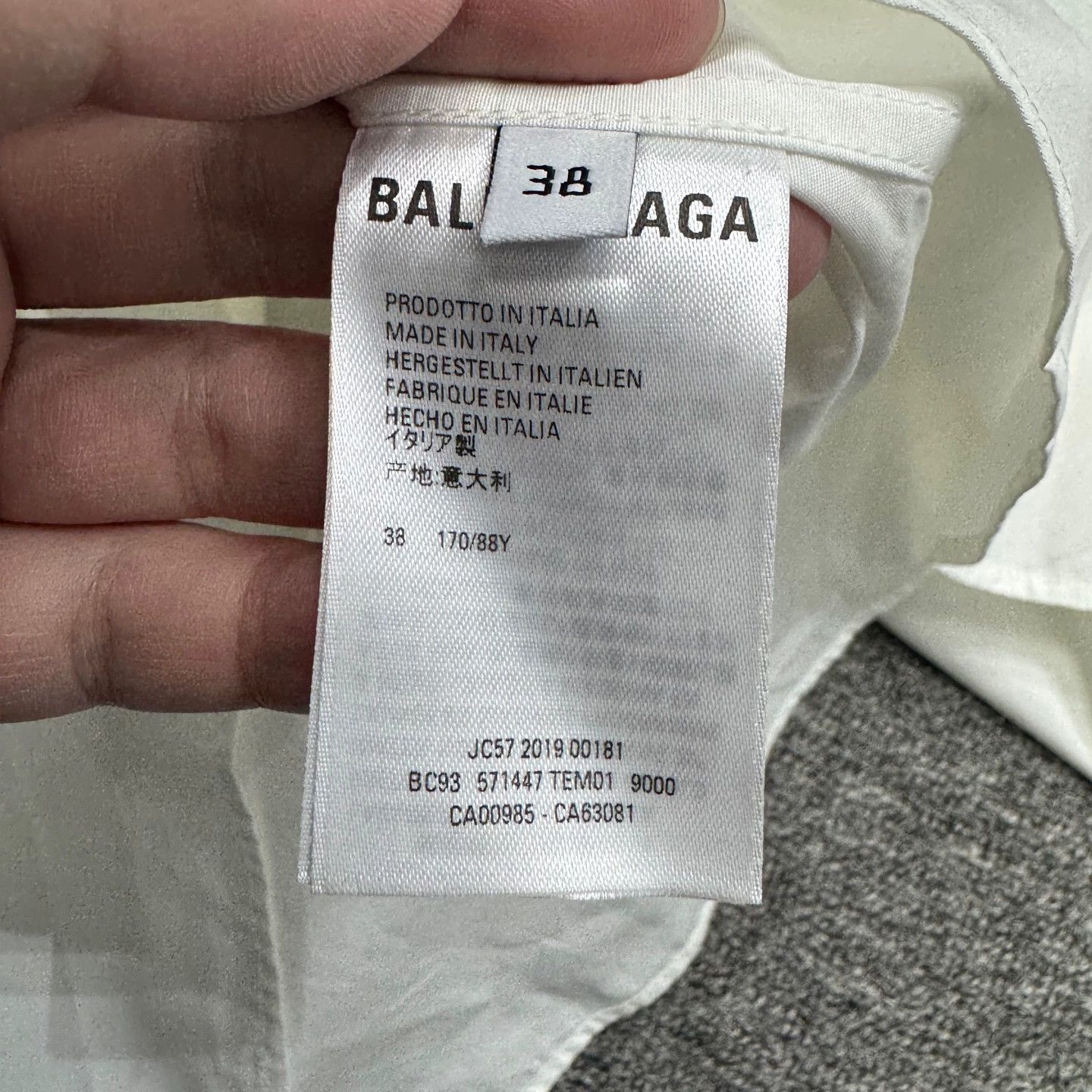 Balenciaga Balenciaga Pocket Shirt 38 New Collar Bubble Size US XXS / EU 40 - 4 Thumbnail