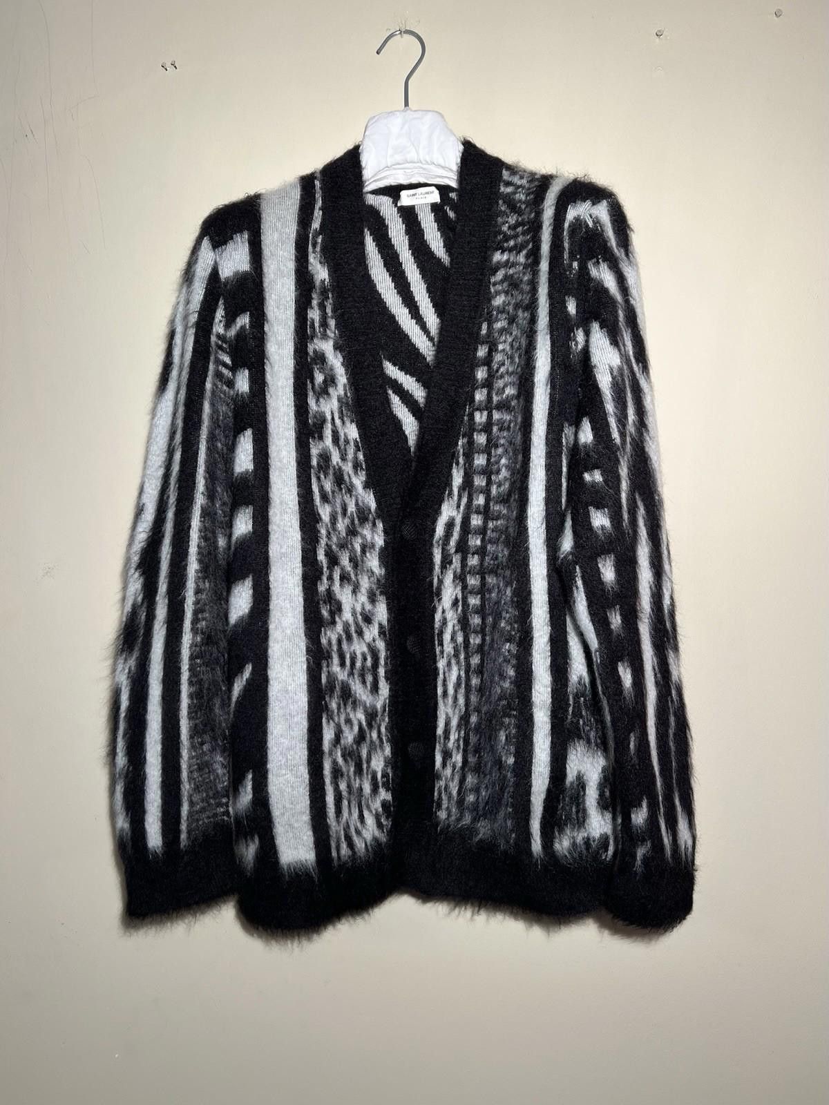 Saint Laurent Paris SAINT LAURENT PARIS Cardigan Skate Patchwork Knit Size US S / EU 44-46 / 1 - 2 Thumbnail