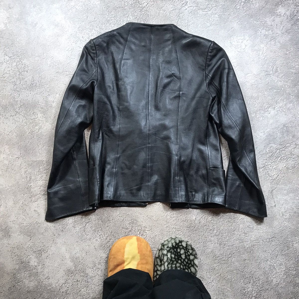 Vintage Vintage Y2K Faded Black Minimalist Blazer Streetwear Logo L Size L / US 10 / IT 46 - 6 Thumbnail