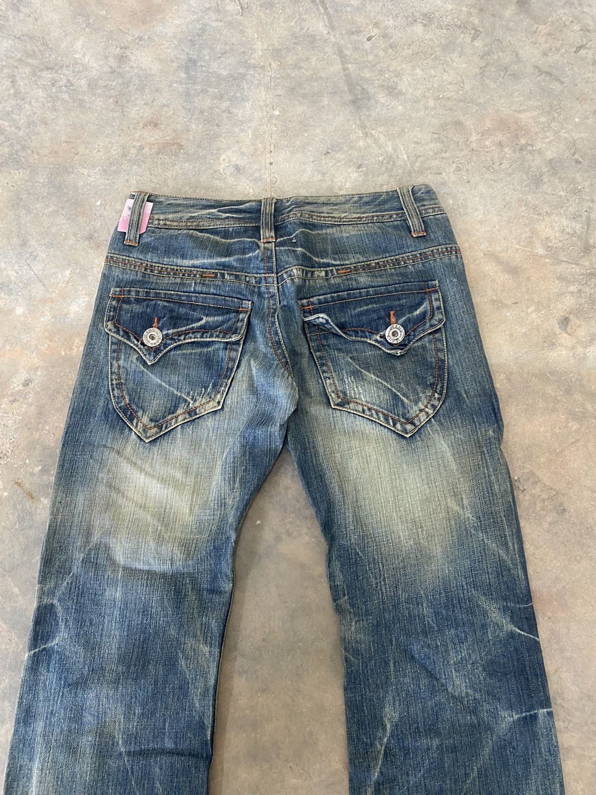 Hysteric Glamour × Japanese Brand × Le Grande Bleu (L.G.B.) Flare ☠️ Remix Wash Jeans punk Grunge LGB Rare Japan Size US 30 / EU 46 - 13 Thumbnail