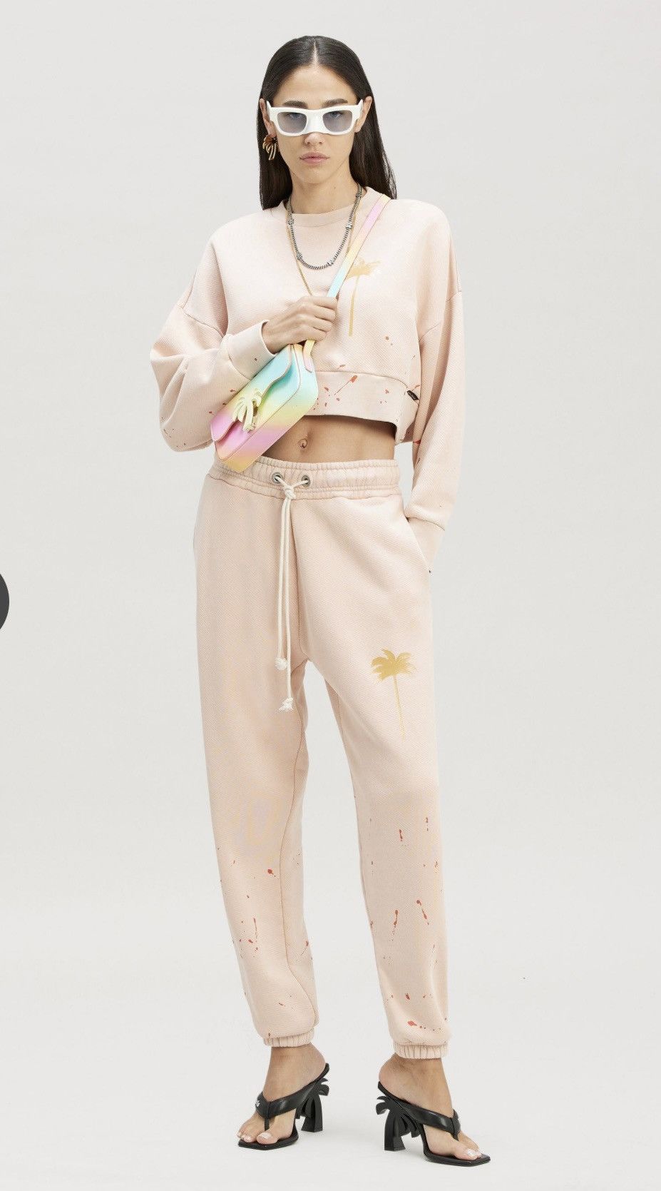 Palm Angels Palm Angels "Palm Beach shoulder bag in rainbow calf leather Size ONE SIZE - 2 Thumbnail