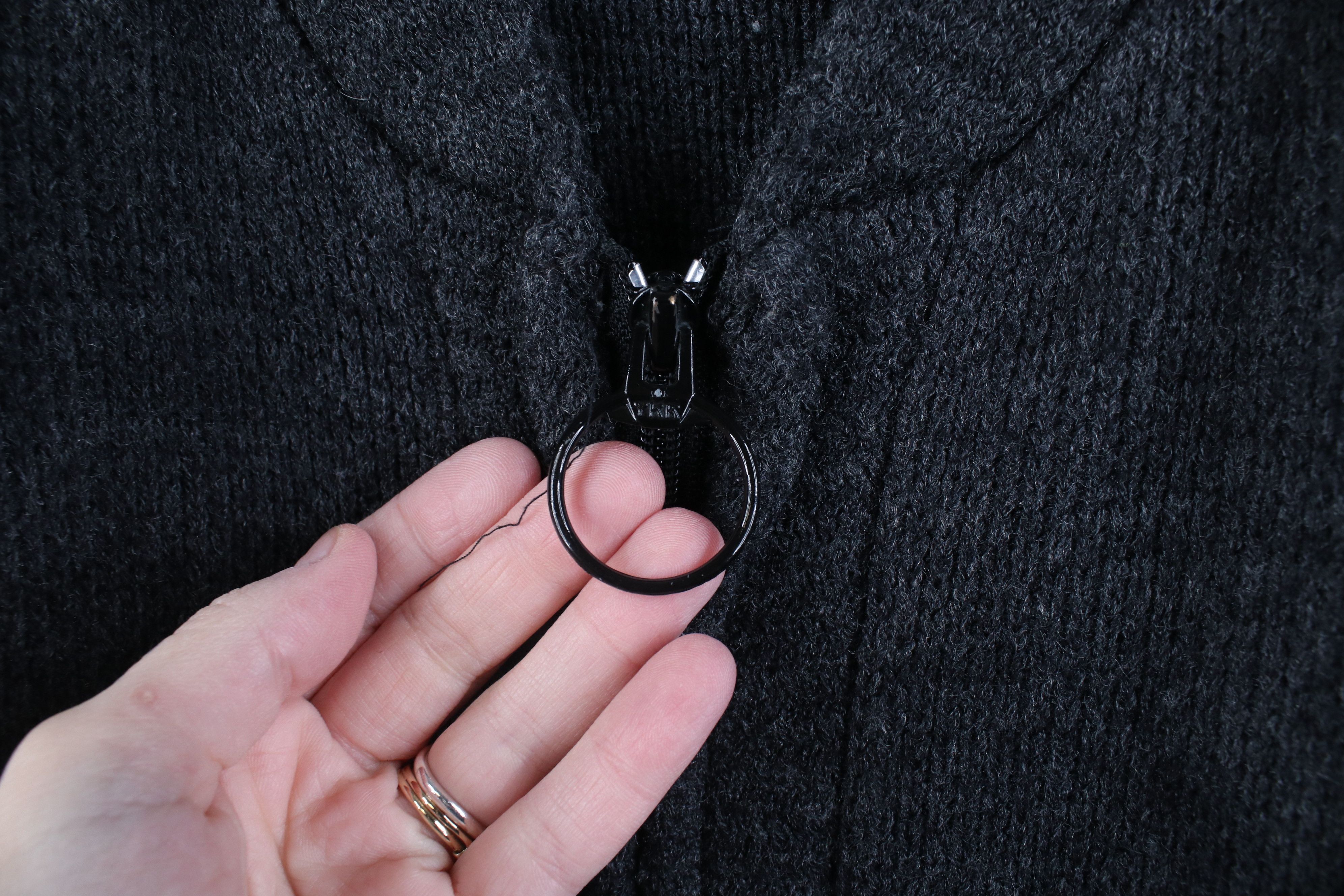 Vintage Vintage 90s Streetwear Knit Full Zip Cardigan Sweater Gray Size US XXL / EU 58 / 5 - 6 Thumbnail