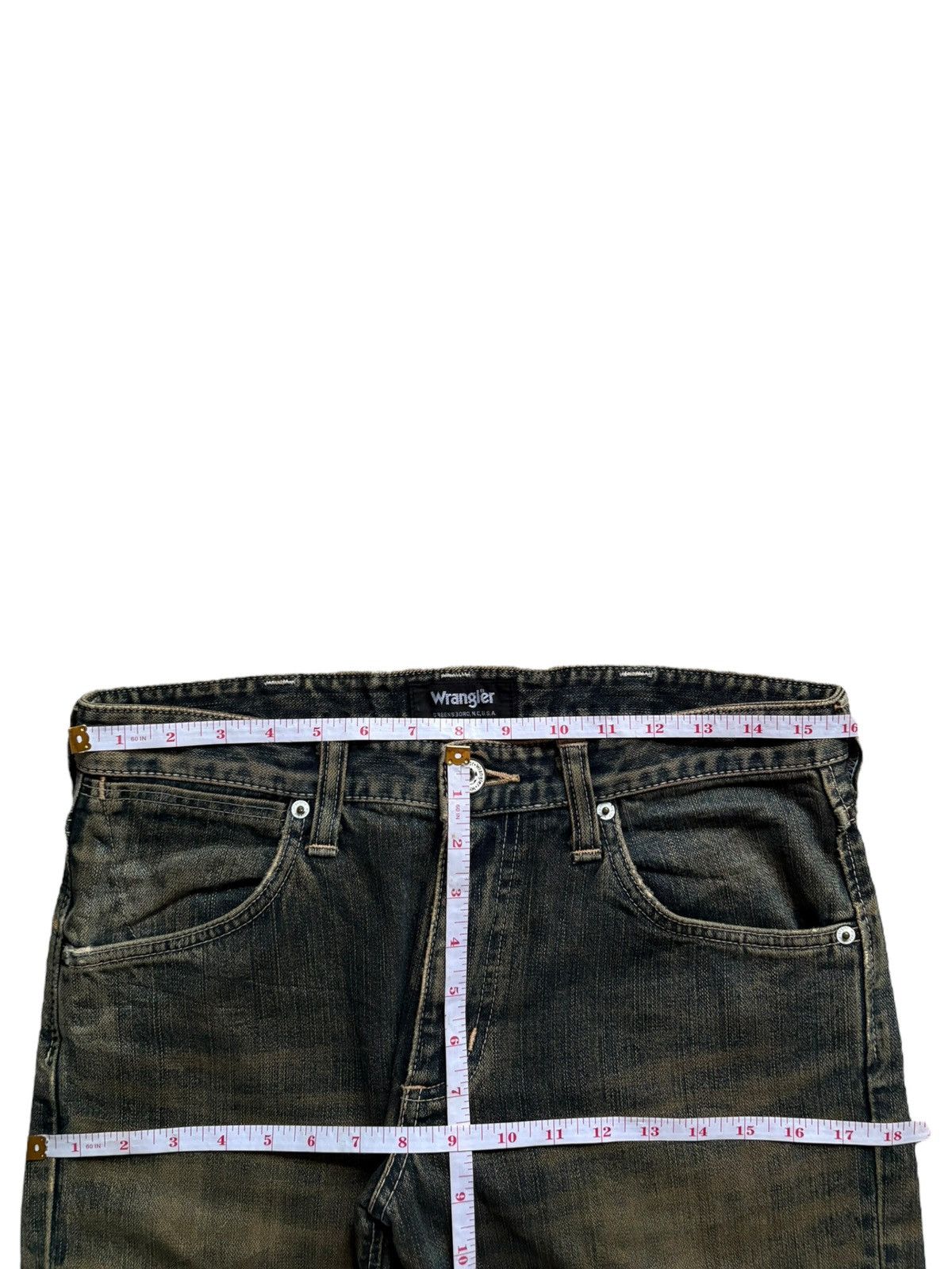 Wrangler Vintage Wrangler Mud Wash Distressed Loose Jeans Size US 32 / EU 48 - 12 Thumbnail