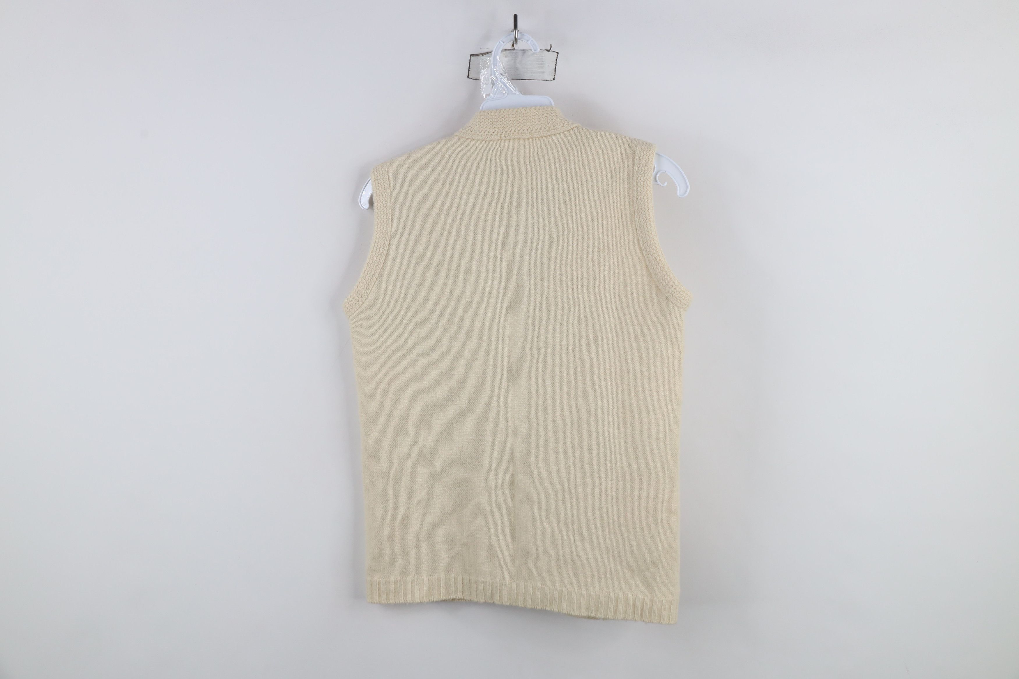 Vintage Vintage 50s Streetwear Eye Button Knit Cardigan Sweater Vest Size S / US 4 / IT 40 - 7 Thumbnail