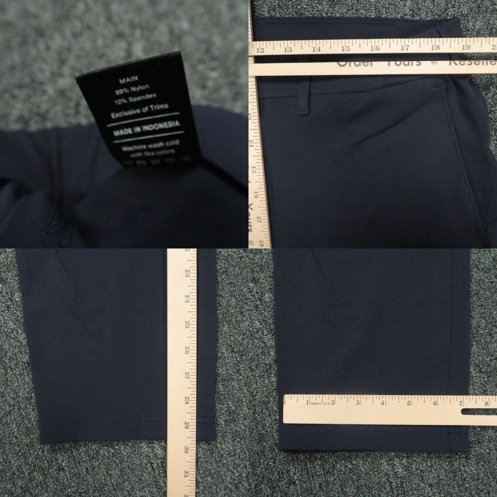 Vintage Public Rec Pants Men 38x30 Blue Gamechanger All Day Everyday Stretch Zip Pocket Chino Tapered Regular Casual Workwear Pants Mens Size US 38 / EU 54 - 8 Thumbnail