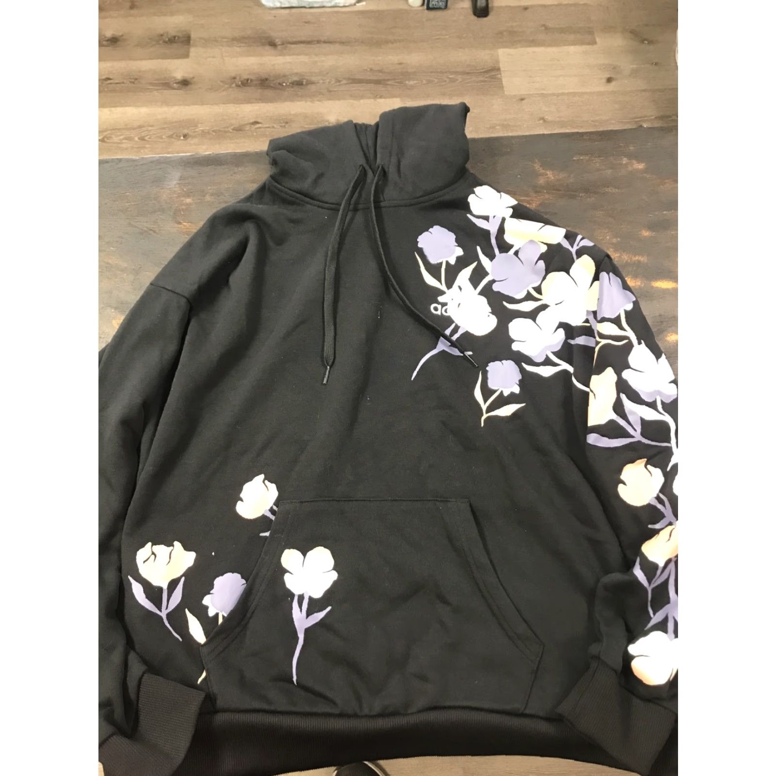 Adidas Adidas Primegreen Floral Graphic Leggings Black Women’s M/L Tight Athletic Compression Size Regular Knit Skinny Size M / US 6-8 / IT 42-44 - 3 Thumbnail
