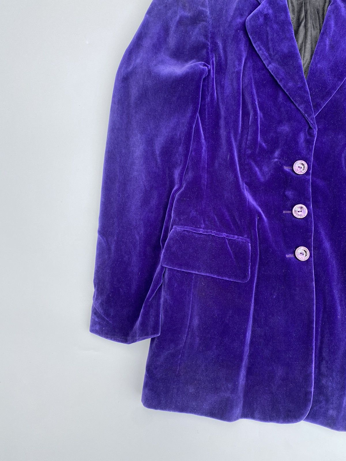 Escada Vintage Escada Velvet Blazer Size S / US 4 / IT 40 - 5 Thumbnail