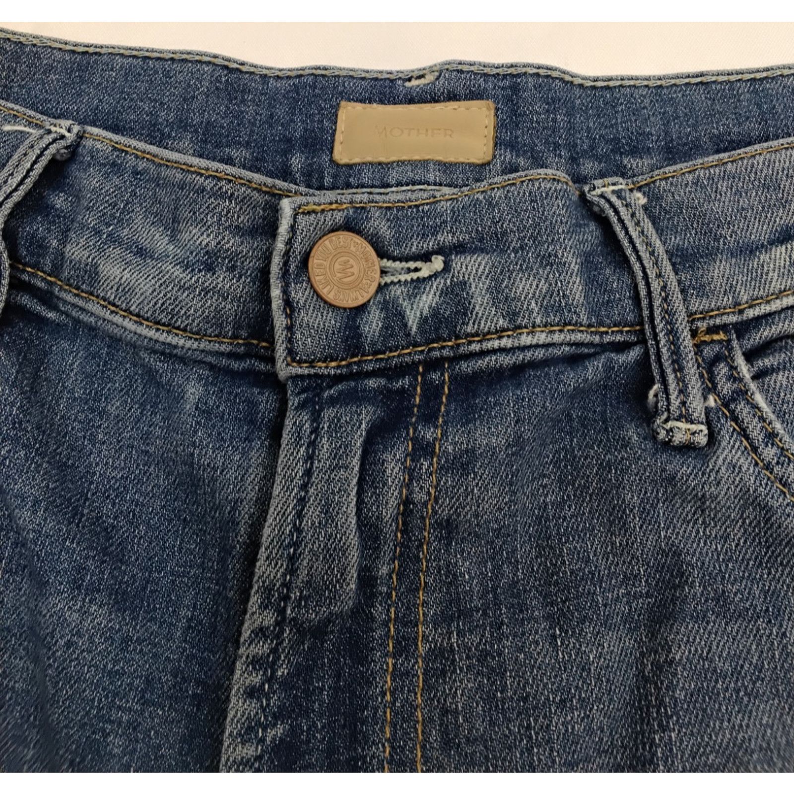 MOTHER Mother Hustler Two Step Jean Women's 27 Lite Wash Ankle Fray Size 27" / US 4 / IT 40 - 6 Thumbnail