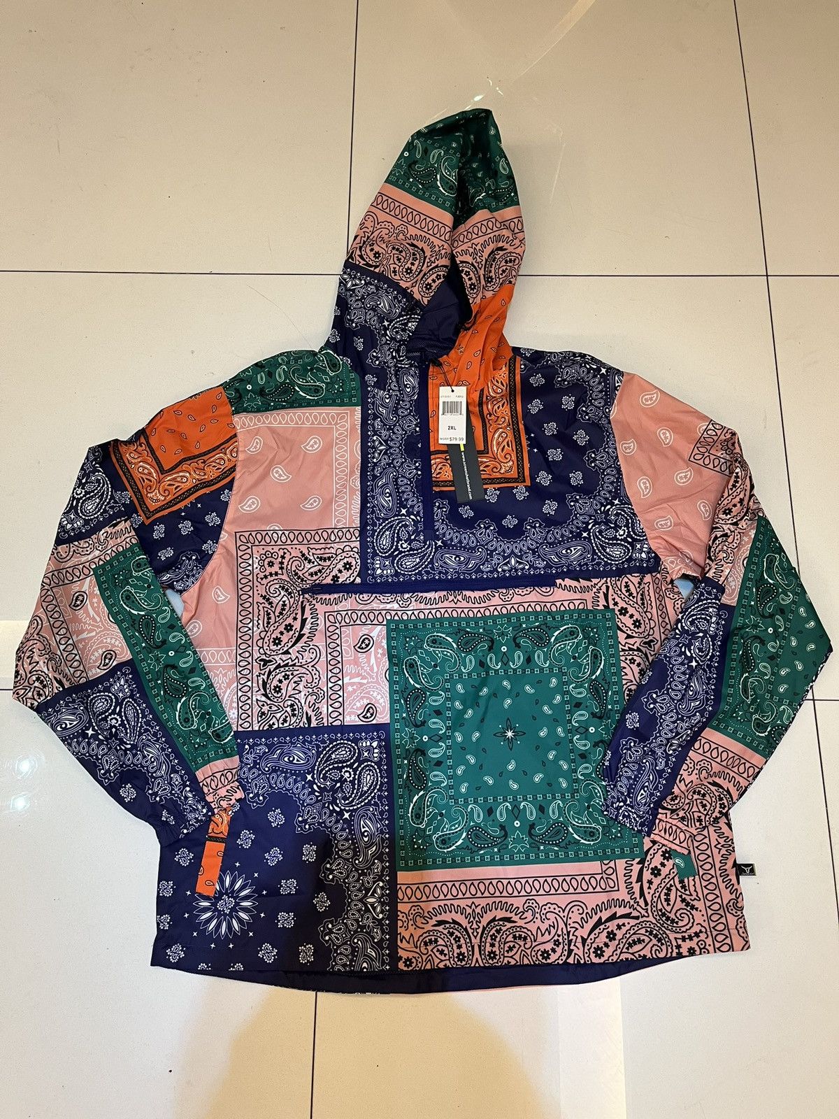 Other Brand New Screenshot Multi Paisley Pullover Anorak Sz. 2XL Size US XXL / EU 58 / 5 - 1 Thumbnail