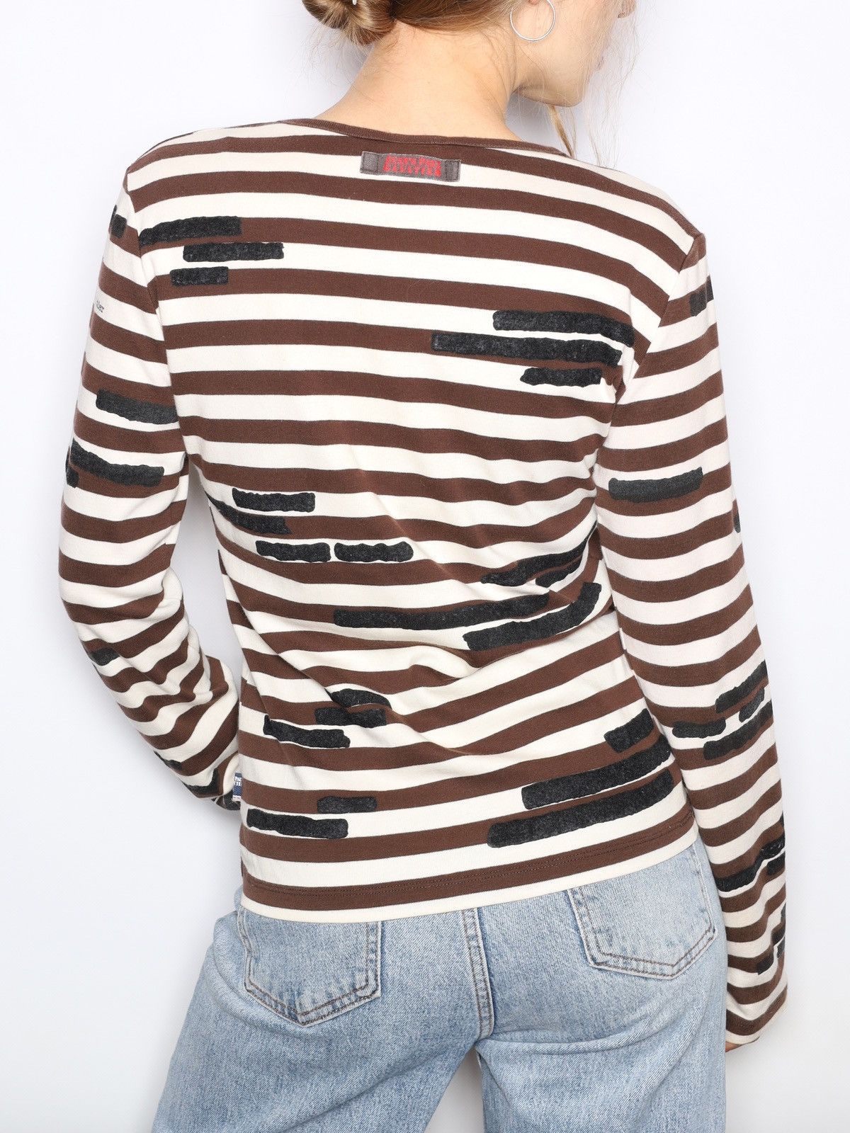 Jean Paul Gaultier Jean Paul Gaultier JPG Stripped Long Sleeve Sailor Top Tee Size S / US 4 / IT 40 - 5 Thumbnail