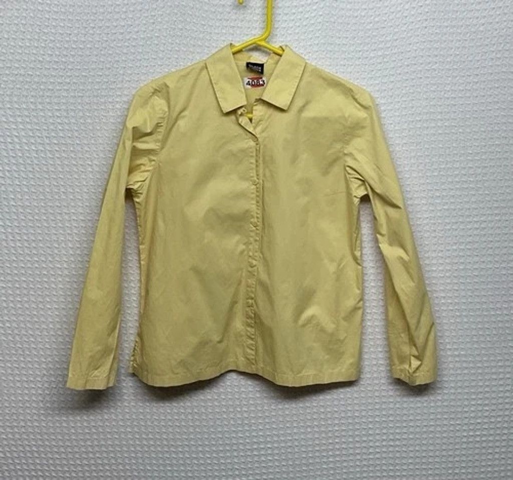 Eileen Fisher Eileen Fisher Yellow Cotton Button Up Blouse Shirt Women M Size M / US 6-8 / IT 42-44 - 7 Thumbnail