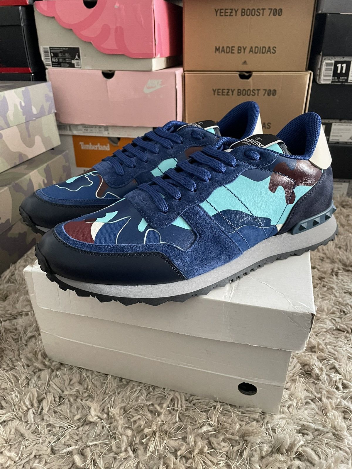 Valentino Valentino rockrunner Blue/Sky camo Size US 11 / EU 44 - 1 Thumbnail