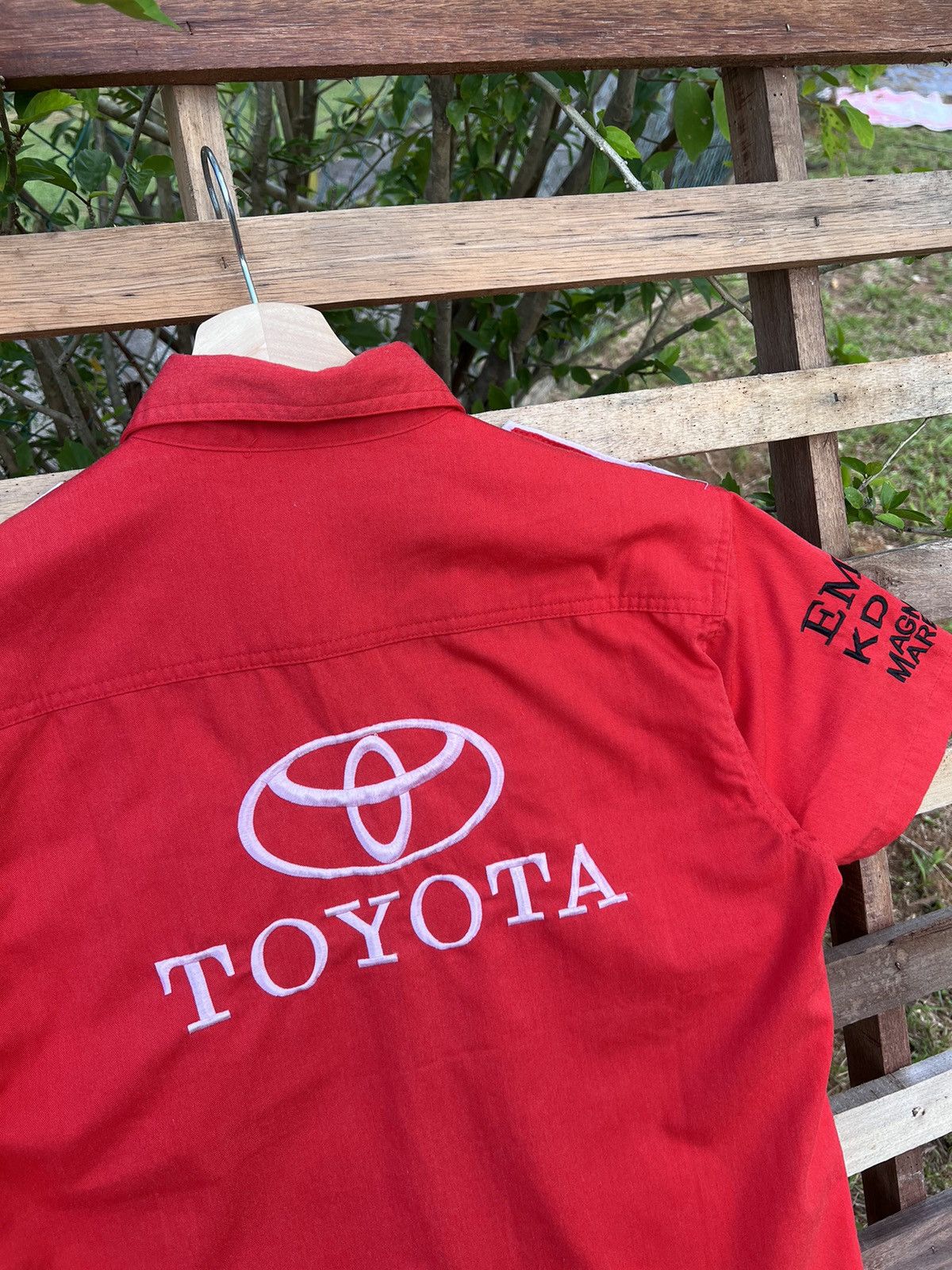 Japanese Brand Toyota Panasonic Formula 1 Racing Shirt Button Up Size US L / EU 52-54 / 3 - 4 Thumbnail