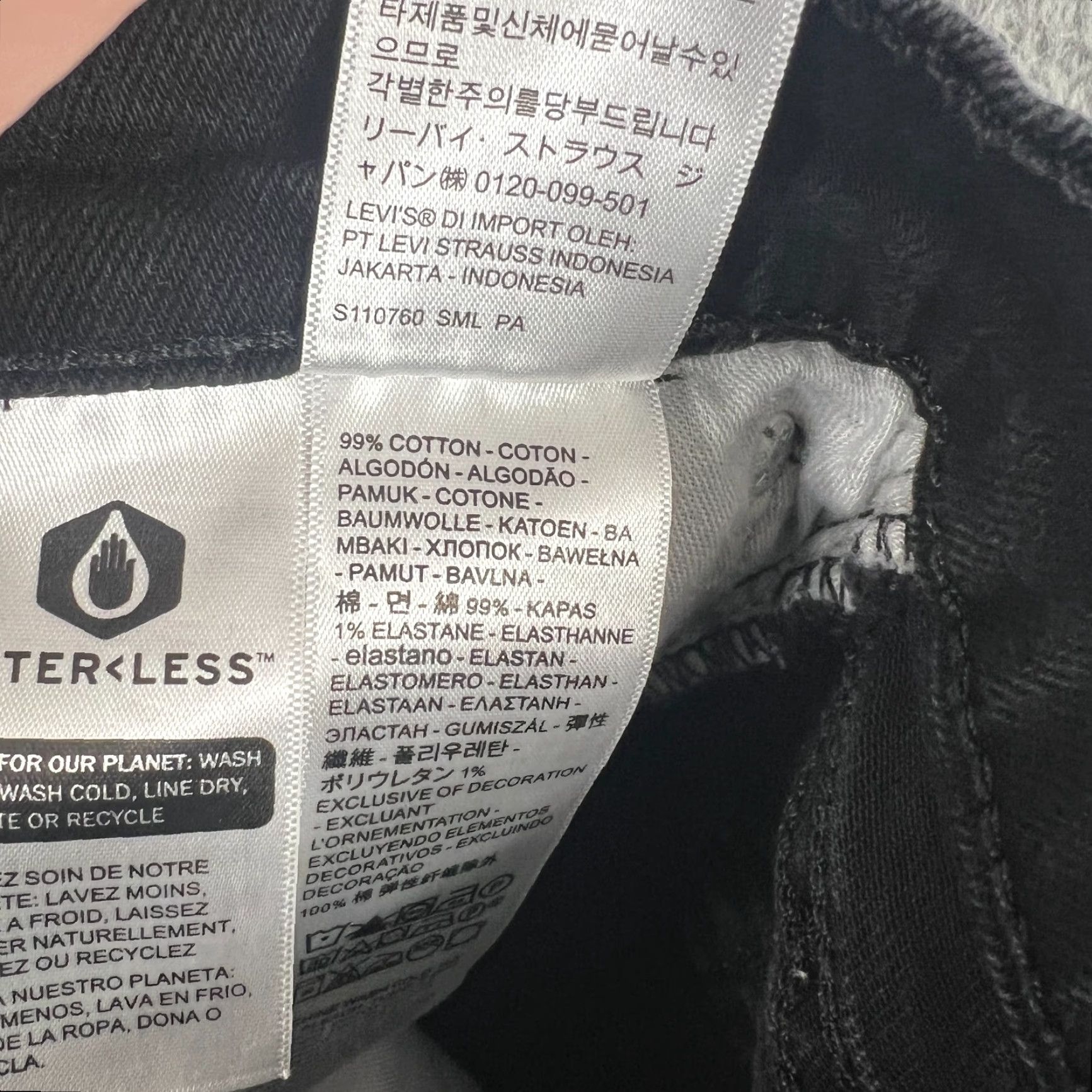 Levi's VINTAGE Levi's 511 Jeans Men 28x29 Black Straight Dark Wash Denim Slim Fit Casual Size US 34 / EU 50 - 6 Thumbnail