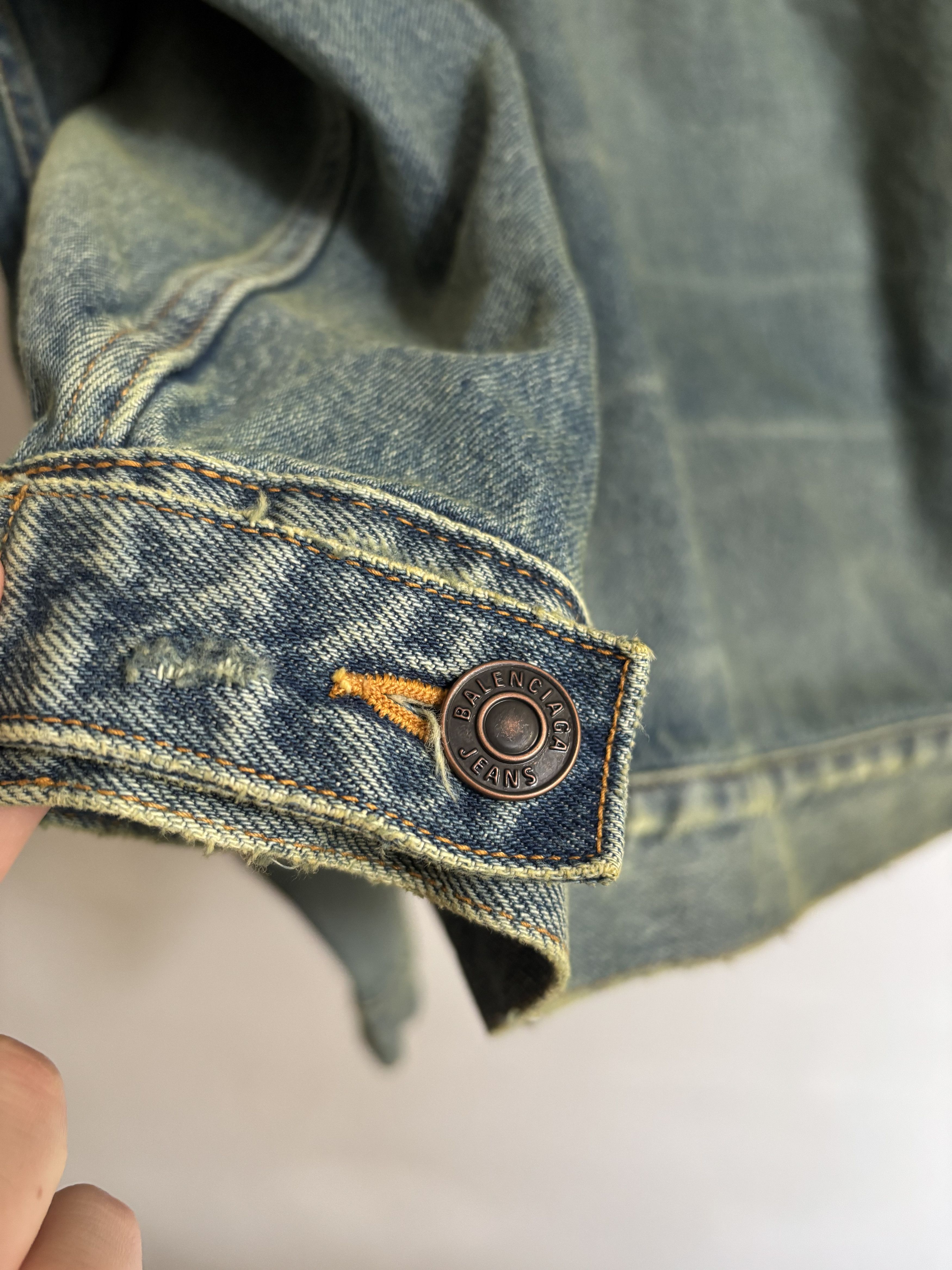 Balenciaga Denim Hoodie Pull-Over Size US S / EU 44-46 / 1 - 7 Thumbnail