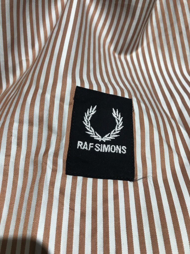 Fred Perry × Raf Simons FRED PERRY X RAF SIMONS PINSTRIPE BUTTON UP SHIRT Size US XXL / EU 58 / 5 - 4 Thumbnail