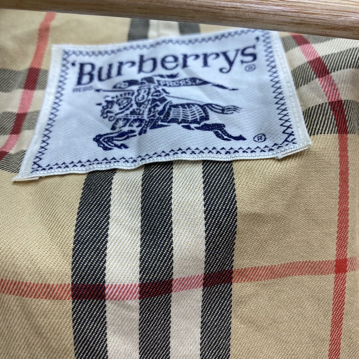 Burberry 🌺Vintage 90s Burberrys Double Breasted Belted Trench Coat Size S / US 4 / IT 40 - 9 Thumbnail