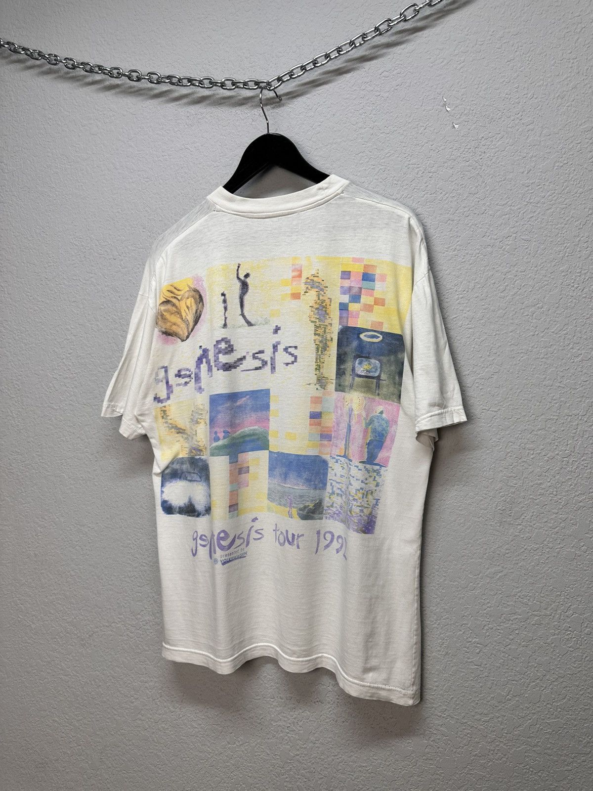 Band Tees Vintage 90s Tour Genesis Phil Collins T Shirt ART Rock Music Size US XL / EU 56 / 4 - 11 Thumbnail