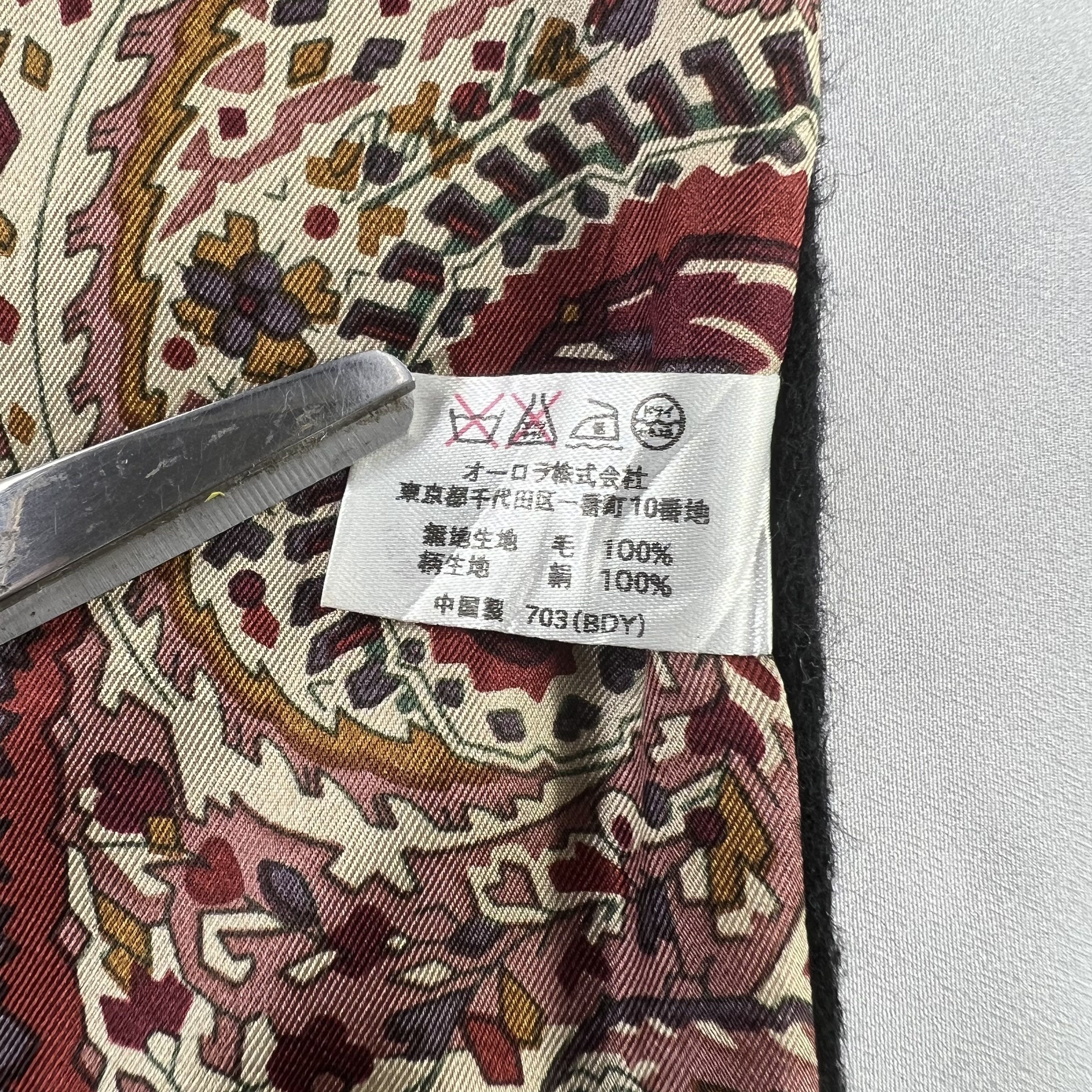 Vintage Vintage Paislee Silk Scarf / Muffler / Neckwear P1024 Size ONE SIZE - 6 Thumbnail