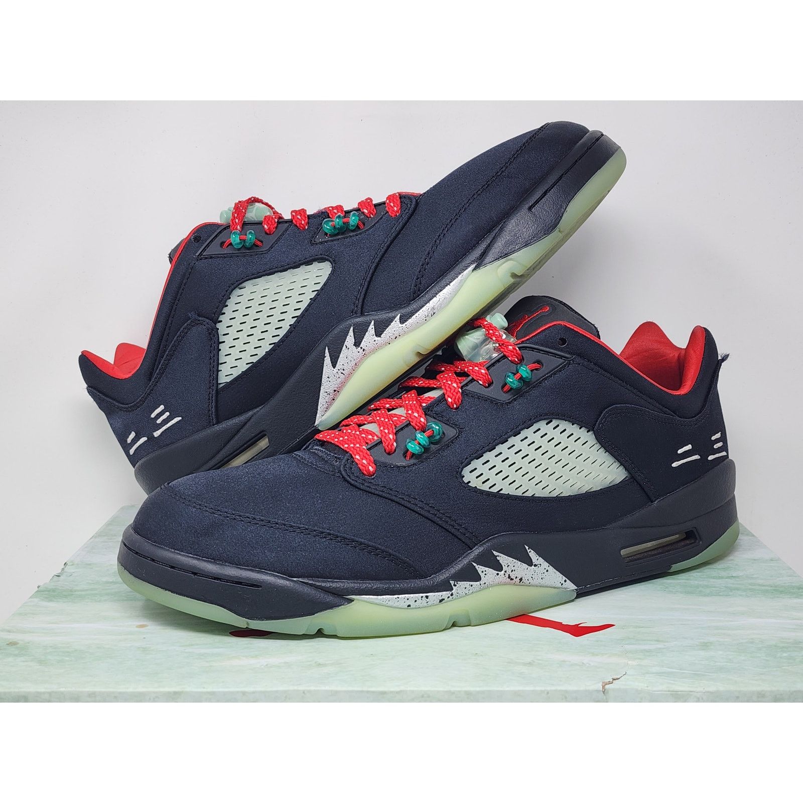 Air Jordan 5 Retro Low CLOT JADE DM4640-036 Size 11.5 WORN display picture 1