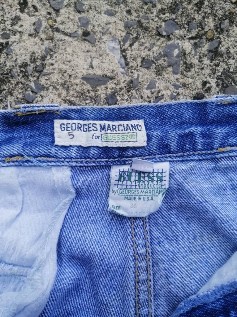 Georges Marciano × Guess × Vintage Vintage Guess Shorts Denim Jeans Size US 31 - 7 Thumbnail