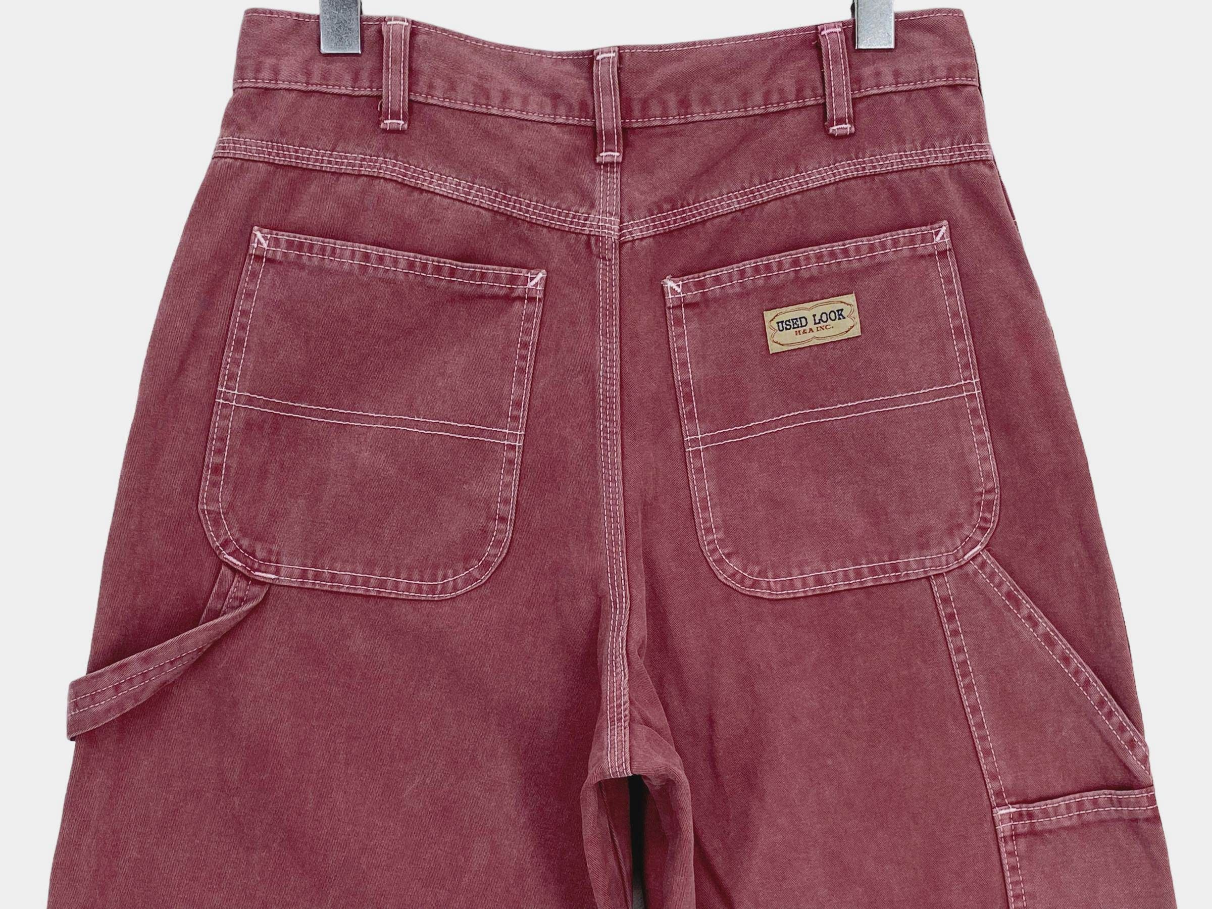 Japanese Brand Used Look Carpenter workwear Jeans Hickory Skateboard Jeans Size US 29 - 5 Thumbnail