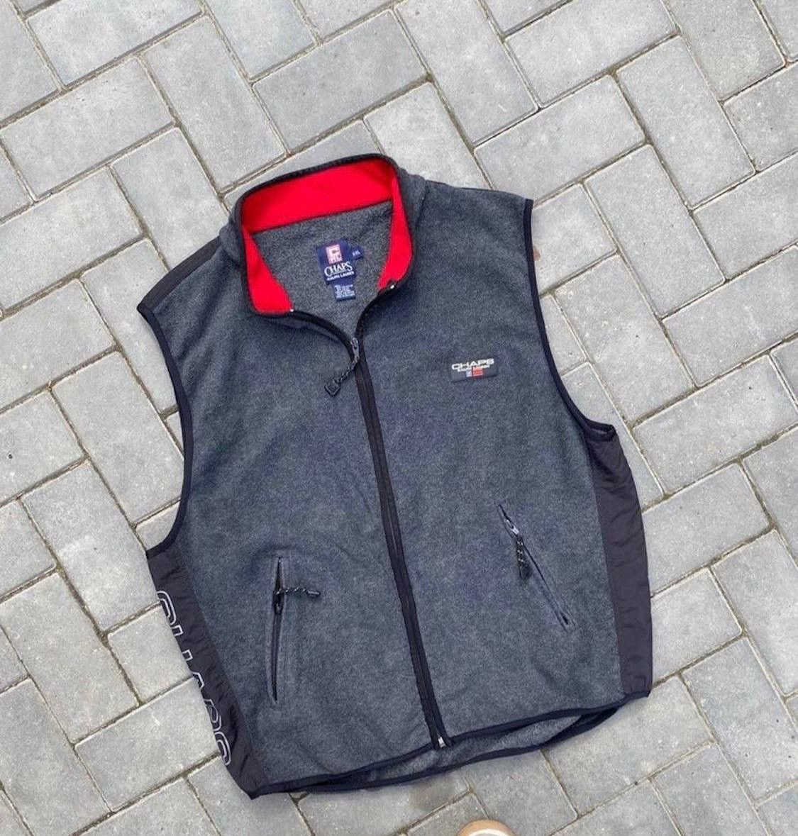 Vintage Polo Ralph Lauren CHAPS Fleece Vest rare