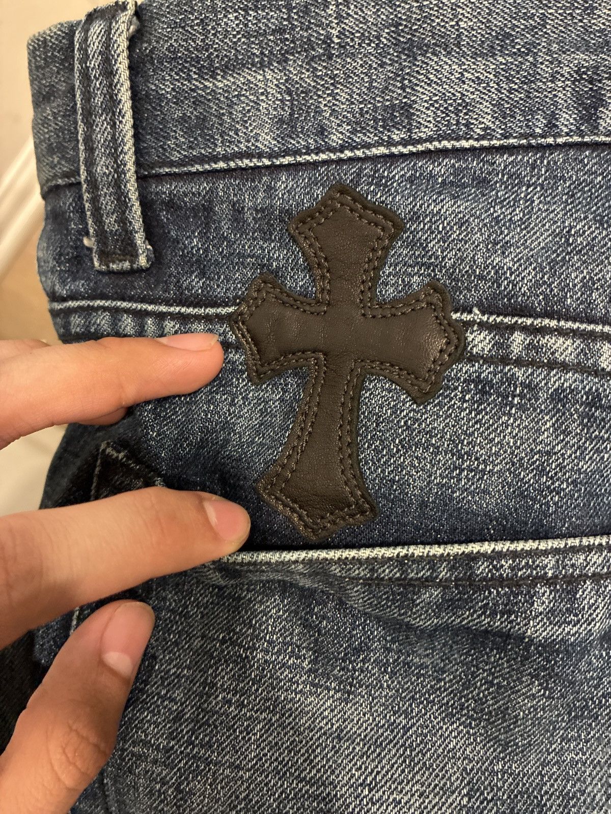 Chrome Hearts Chrome Hearts Patchwork Jean Shorts Size US 34 / EU 50 - 17 Thumbnail