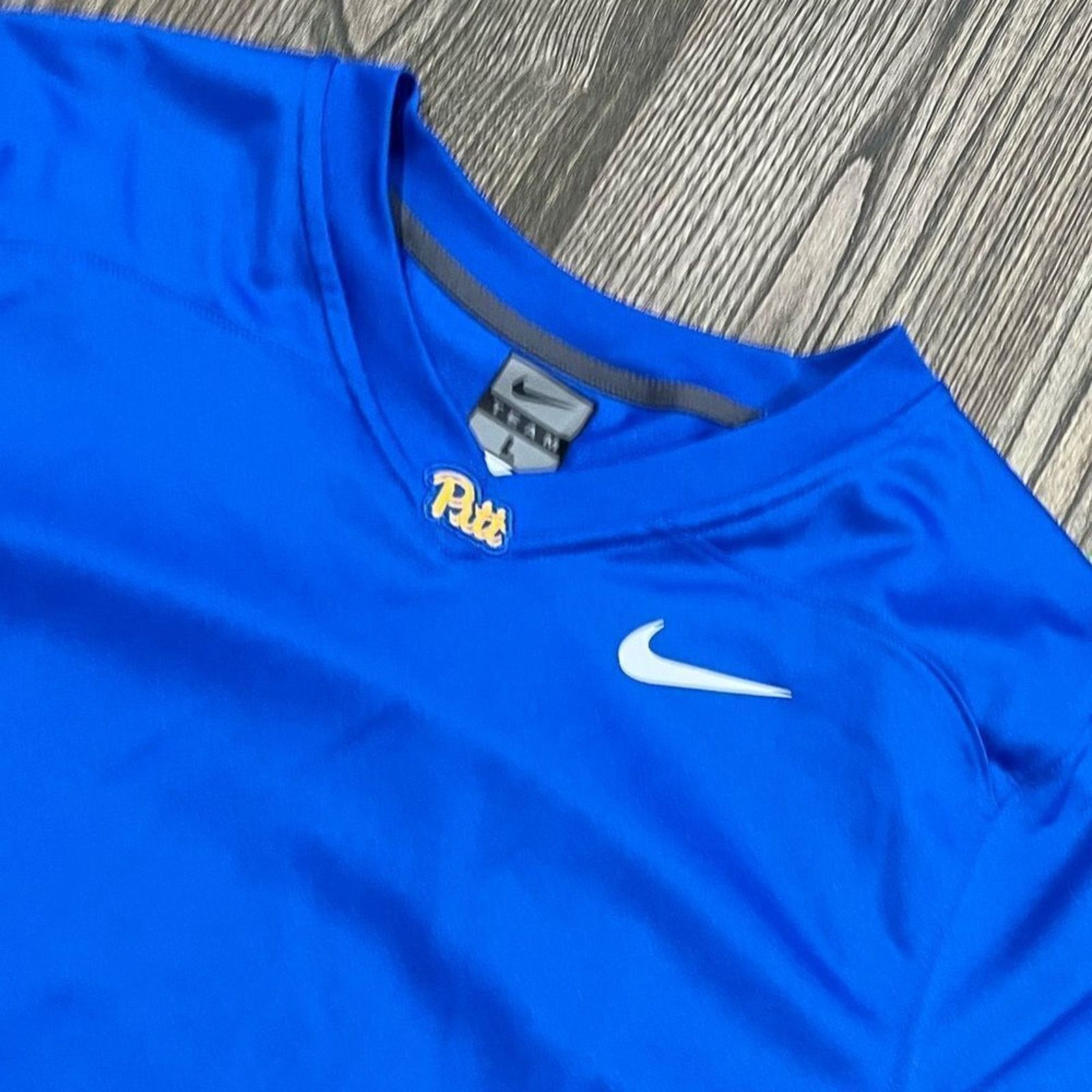 Nike NWOT Nike Team Jersey Short Sleeve V-Neck Blue Large Size US L / EU 52-54 / 3 - 3 Thumbnail