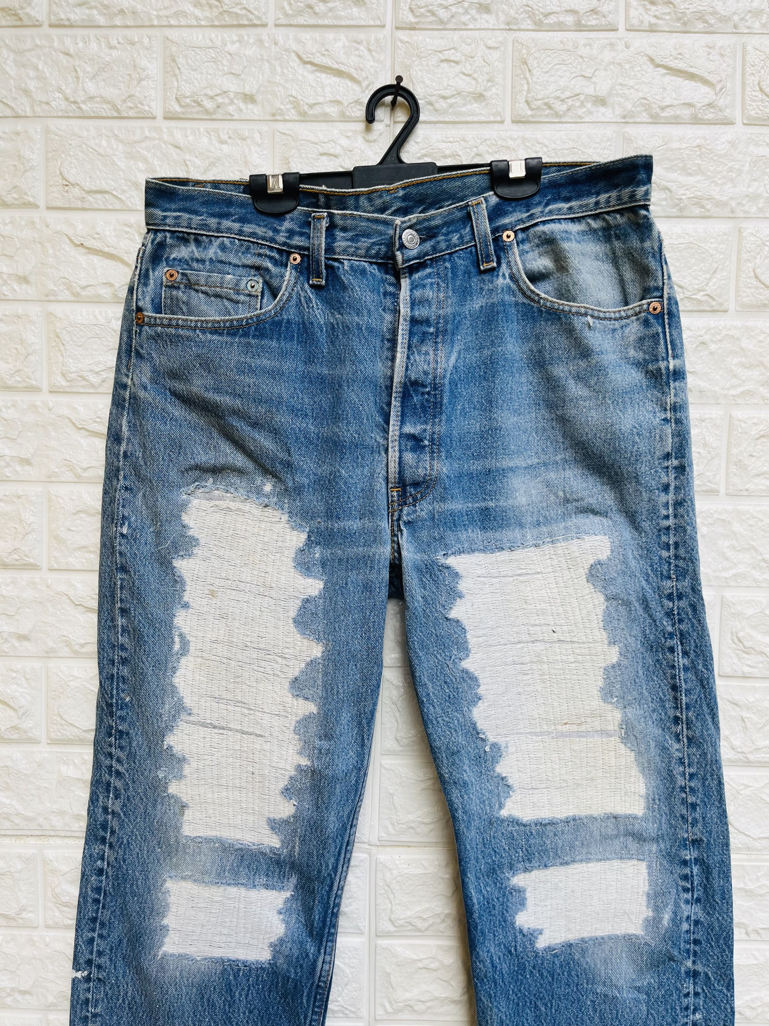Levi's Vintage Clothing × Vintage Vintage 80s Levis Distressed JapaneseDesigner Fashion Style Size US 33 - 3 Thumbnail